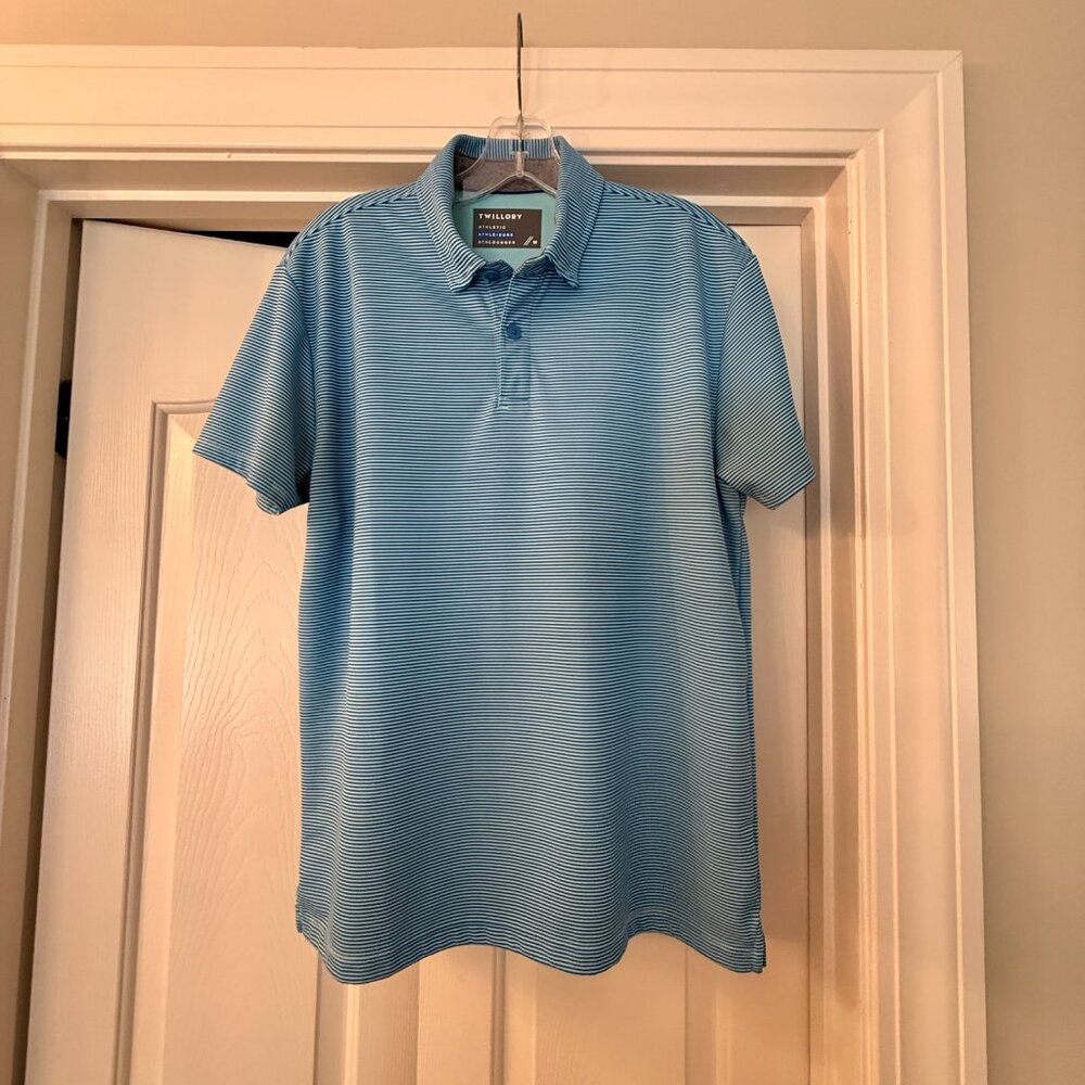 Twillory Mens Striped Polo - Small